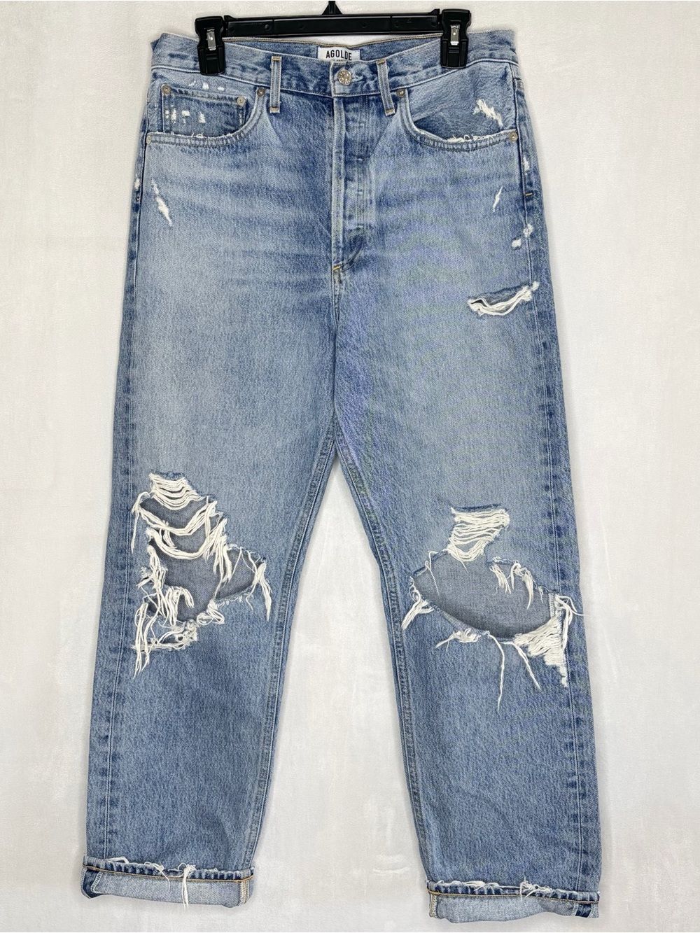 Agolde 90’s Mid Rise Straight Jeans - Picture 4 of 9